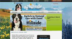 Desktop Screenshot of hillsidehvac.com